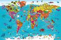 Collins Children's World Wall Map: An illustrated poster for your wall