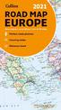 Map of Europe 2021: Folded road map (Collins Road Atlas)