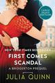 First Comes Scandal  (Large Print)