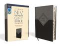 NIV, Premium Gift Bible, Leathersoft, Black/Gray, Red Letter, Thumb Indexed, Comfort Print: The Perfect Bible for Any Gift-Givin