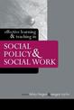 Effective Learning and Teaching in Social Work and Social Policy