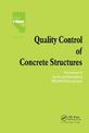 Quality Control of Concrete Structures: Proceedings of the Second International RILEM/CEB Symposium