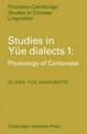 Studies in Yue Dialects 1: Phonology of Cantonese