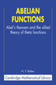 Abelian Functions: Abel's Theorem and the Allied Theory of Theta Functions