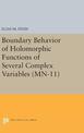 Boundary Behavior of Holomorphic Functions of Several Complex Variables. (MN-11)