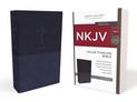 NKJV, Value Thinline Bible, Leathersoft, Blue, Red Letter, Comfort Print: Holy Bible, New King James Version