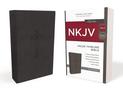 NKJV, Value Thinline Bible, Leathersoft, Black, Red Letter, Comfort Print: Holy Bible, New King James Version
