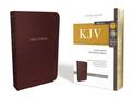 KJV Holy Bible, Giant Print Center-Column Reference Bible, Burgundy Leather-look, 53,000 Cross References,  Red Letter, Comfort