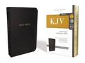 KJV Holy Bible, Giant Print Center-Column Reference Bible, Deluxe Black Leathersoft, 53,000 Cross References,  Red Letter, Comfo