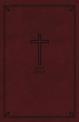 KJV Holy Bible, Personal Size Giant Print Reference Bible, Burgundy Leathersoft, 43,000 Cross References, Red Letter, Comfort Pr