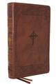 NABRE, New American Bible, Revised Edition, Catholic Bible, Large Print Edition, Leathersoft, Brown, Thumb Indexed, Comfort Prin