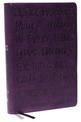 KJV, Large Print Center-Column Reference Bible, Verse Art Cover Collection, Leathersoft, Purple, Red Letter, Comfort Print: Holy