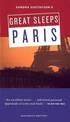 Sandra Gustafson's Great Sleeps Paris, 11th edition
