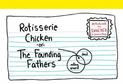 Rotisserie Chicken or the Founding Fathers Postcard Book
