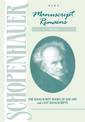Schopenhauer: Manuscript Remains (V4): The Manuscript Books of 1830-1852 and Last Manuscripts
