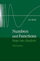 Numbers and Functions: Steps into Analysis