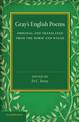 Gray's English Poems: Original and Translated from the Norse and Welsh