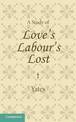 A Study of Love's Labour's Lost