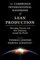 The Cambridge International Handbook of Lean Production: Diverging Theories and New Industries around the World