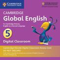 Cambridge Global English Stage 5 Cambridge Elevate Digital Classroom Access Card (1 Year): for Cambridge Primary English as a Se