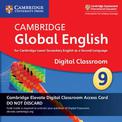 Cambridge Global English Stage 9 Cambridge Elevate Digital Classroom Access Card (1 Year): For Cambridge Lower Secondary English