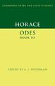 Horace: Odes Book III