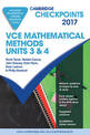 Cambridge Checkpoints VCE Mathematical Methods Units 3 and 4 2017 and Quiz Me More
