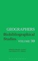 Geographers: Biobibliographical Studies, Volume 30