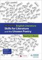 WJEC Eduqas GCSE English Literature Skills for Literature and the Unseen Poetry Teacher's Book