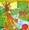 Usborne Book and 3 Jigsaws: Woodland