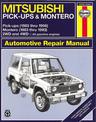 Mitsubishi Pick Up & Montero (83 - 96)