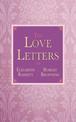 The Love Letters of Elizabeth Barrett and Robert Browning