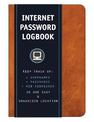 Internet Password Logbook (Cognac Leatherette): Keep track of: usernames, passwords, web addresses in one easy & organized locat