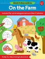Watch Me Read and Draw: On the Farm: A step-by-step drawing & story book - Includes flip-out drawing pad and more than 30 sticke