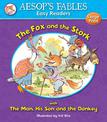 The Fox and the Stork & The Man, His Son and the Donkey