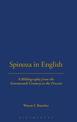 Spinoza In English, A Bibliography