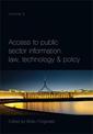 Access to Public Sector Information Volume 2: Law, Technology and Policy